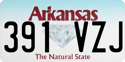 AR license plate 391VZJ