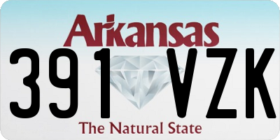 AR license plate 391VZK