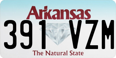 AR license plate 391VZM