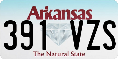 AR license plate 391VZS