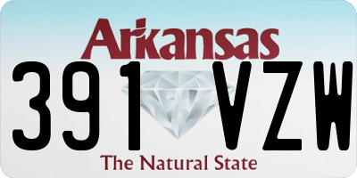 AR license plate 391VZW