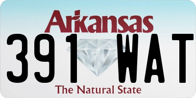 AR license plate 391WAT