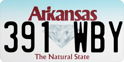 AR license plate 391WBY