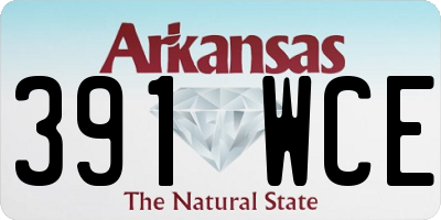 AR license plate 391WCE