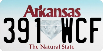 AR license plate 391WCF
