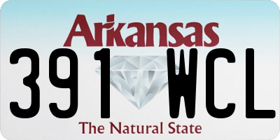 AR license plate 391WCL