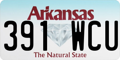 AR license plate 391WCU