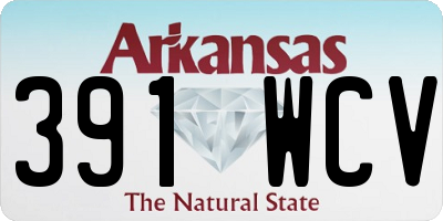 AR license plate 391WCV