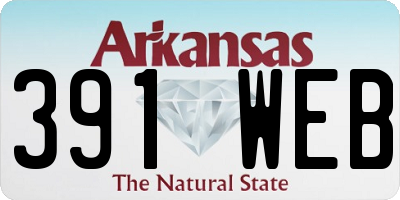 AR license plate 391WEB