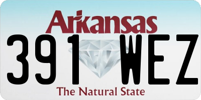 AR license plate 391WEZ