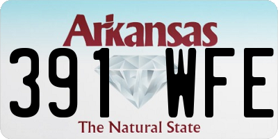 AR license plate 391WFE