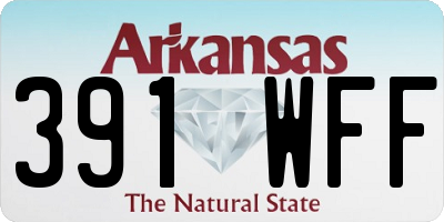 AR license plate 391WFF
