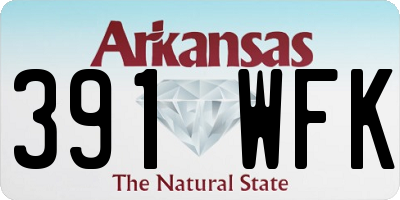 AR license plate 391WFK