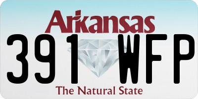 AR license plate 391WFP