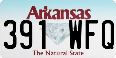 AR license plate 391WFQ