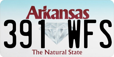 AR license plate 391WFS
