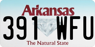 AR license plate 391WFU