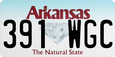 AR license plate 391WGC