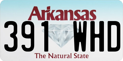 AR license plate 391WHD
