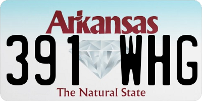 AR license plate 391WHG