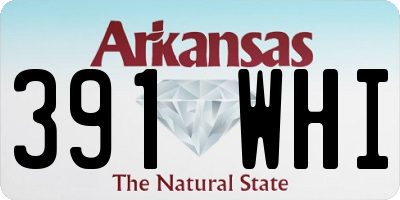 AR license plate 391WHI
