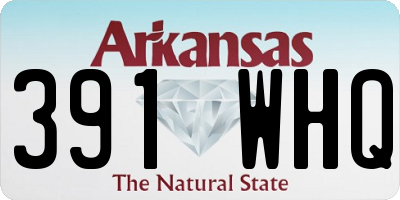 AR license plate 391WHQ