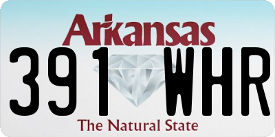AR license plate 391WHR
