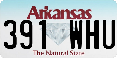 AR license plate 391WHU
