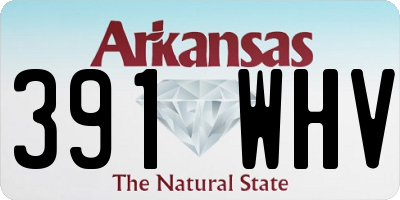 AR license plate 391WHV