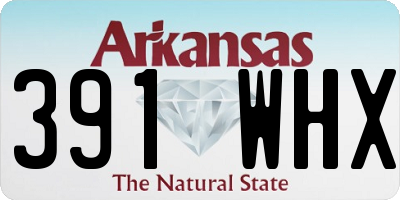 AR license plate 391WHX