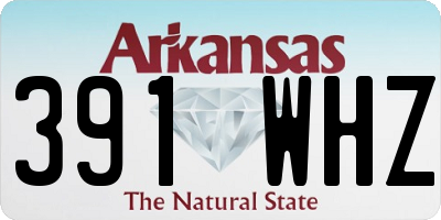 AR license plate 391WHZ