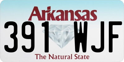 AR license plate 391WJF