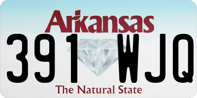 AR license plate 391WJQ