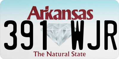 AR license plate 391WJR