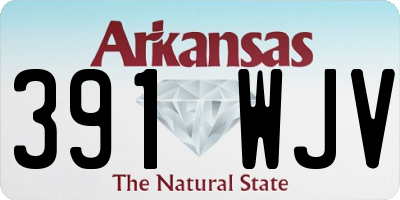 AR license plate 391WJV
