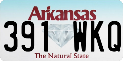 AR license plate 391WKQ