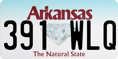 AR license plate 391WLQ