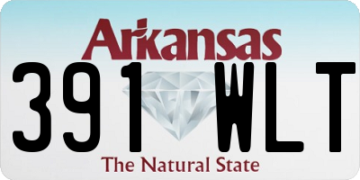 AR license plate 391WLT