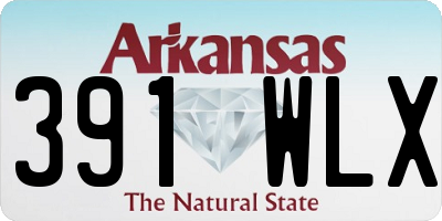 AR license plate 391WLX