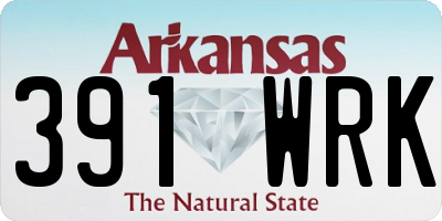 AR license plate 391WRK