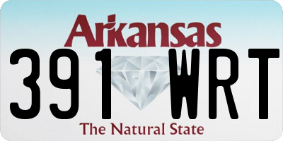 AR license plate 391WRT