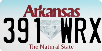 AR license plate 391WRX