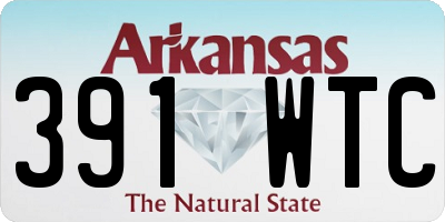 AR license plate 391WTC