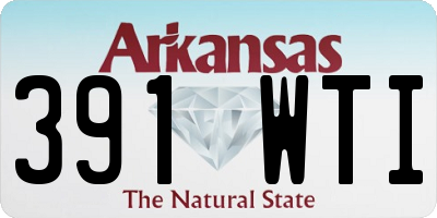 AR license plate 391WTI