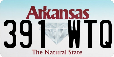AR license plate 391WTQ