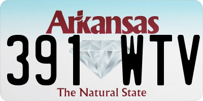 AR license plate 391WTV