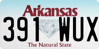 AR license plate 391WUX
