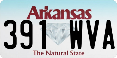 AR license plate 391WVA