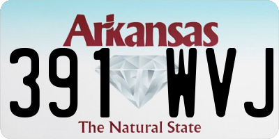 AR license plate 391WVJ