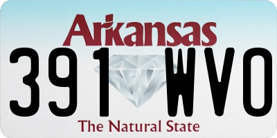 AR license plate 391WVO